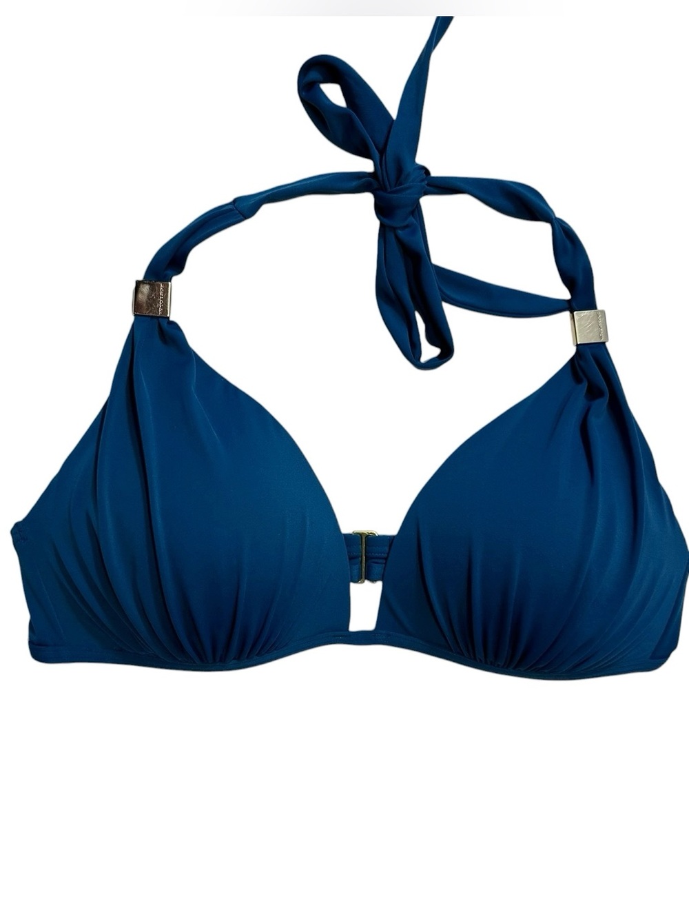 Victoria’s Secret Teal Harlow Halter Push-Up Bikini Bra